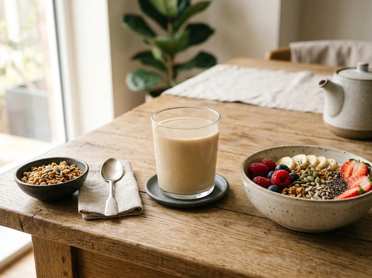 素食植物蛋白飲與早餐