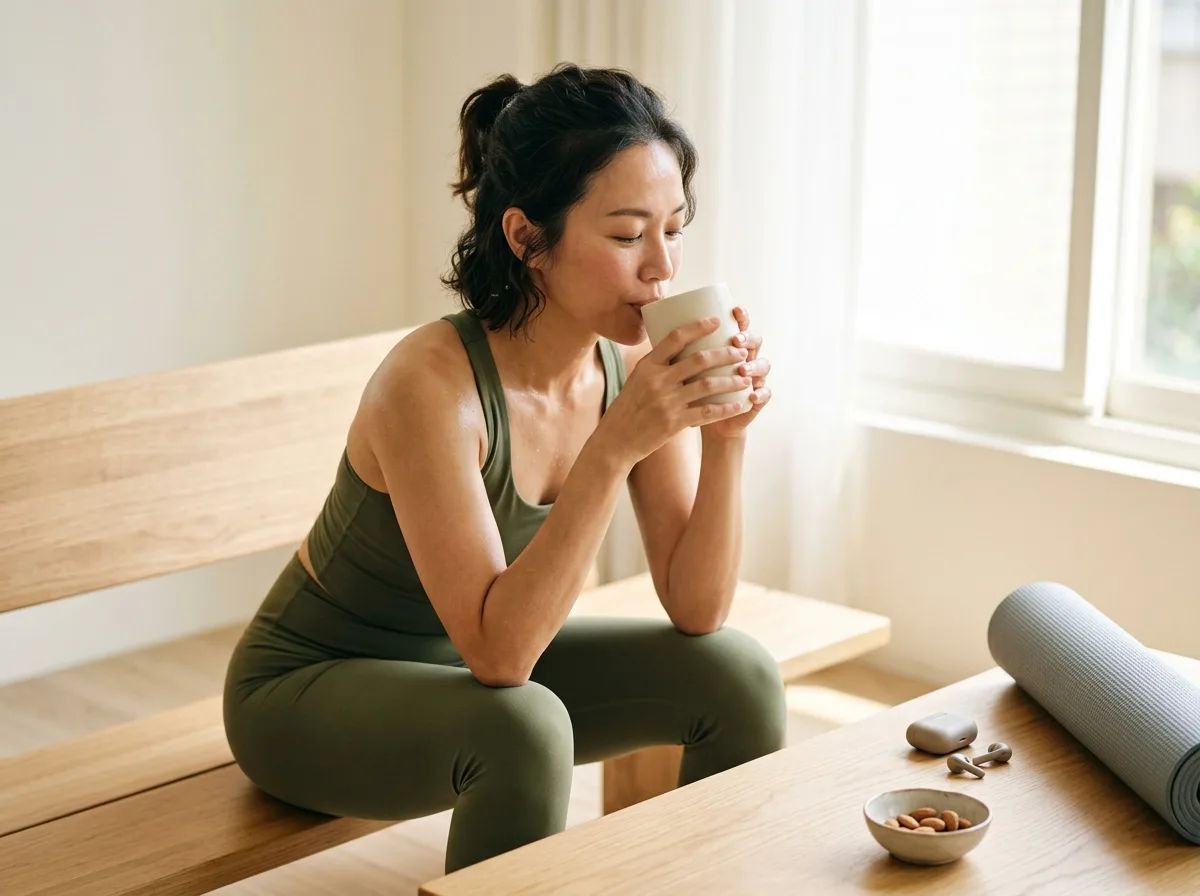 運動後補充蛋白飲的女性